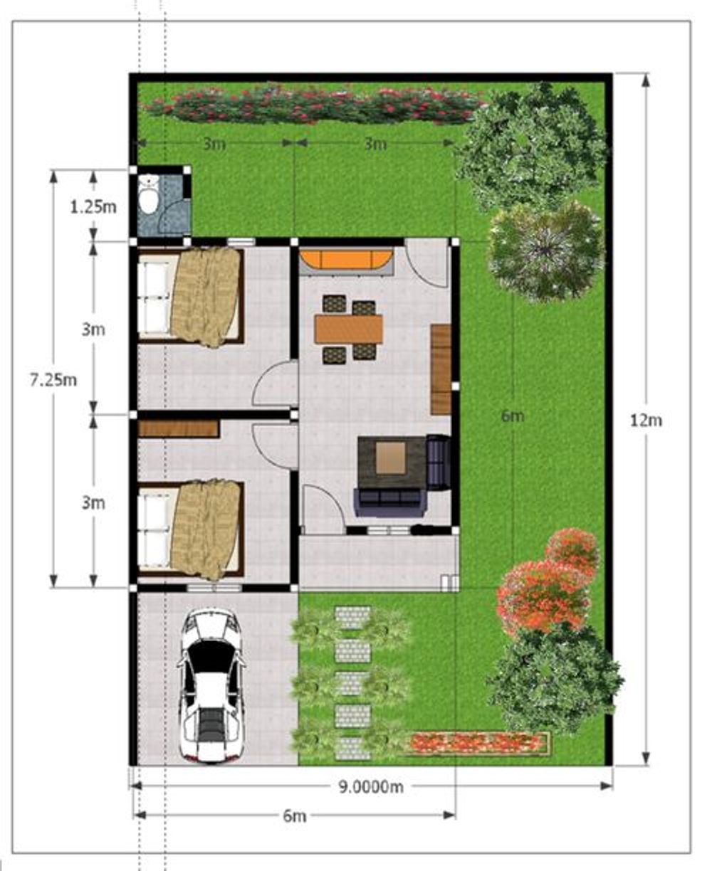 foto tampak rumah tipe modern minimalis perumahan GRIYA IMANUEL LANGOWAN