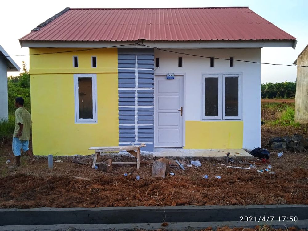 foto tampak rumah tipe 36 perumahan Kemuning Asri 