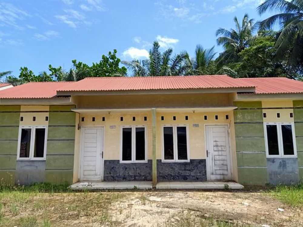 foto tampak rumah tipe 36/105 perumahan Griya Sijambi Asri