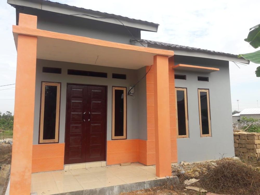 foto tampak rumah tipe 36 perumahan Komplek Grand Diamond 2