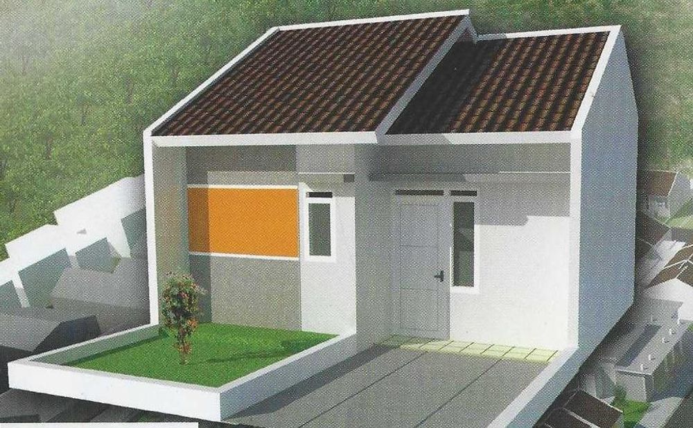 foto tampak rumah tipe 30/60 perumahan Alisa City Nagreg