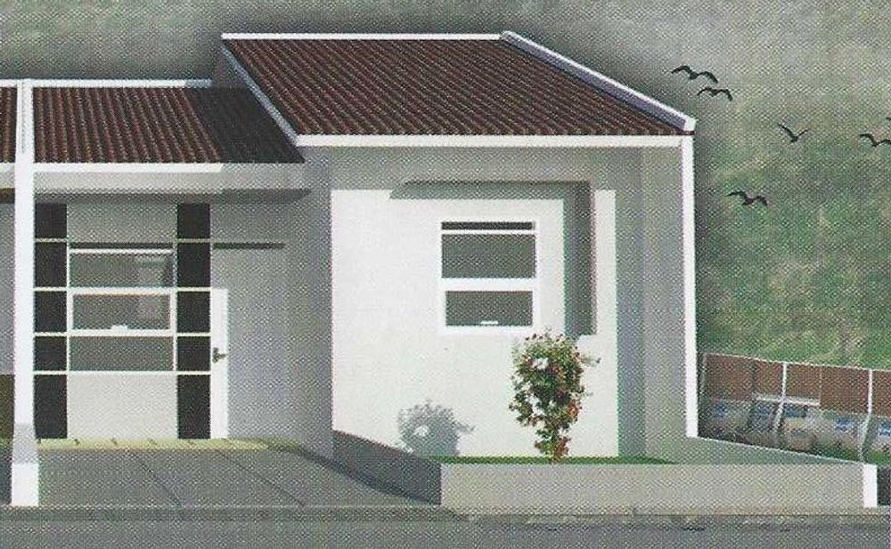 foto tampak rumah tipe 36/72 perumahan Alisa City Nagreg