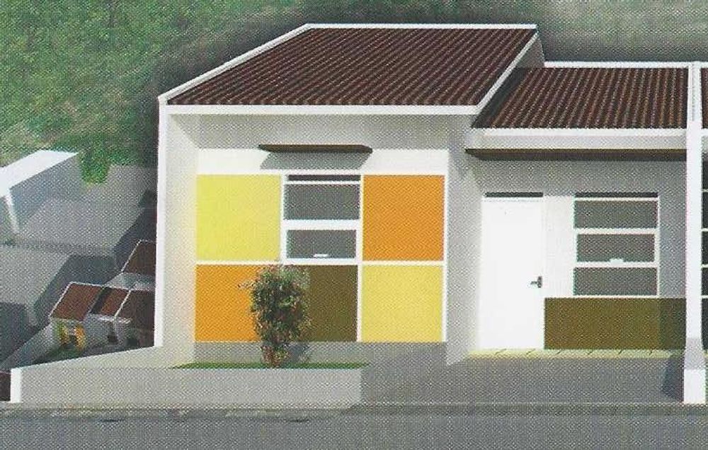 foto tampak rumah tipe 45/72 perumahan Alisa City Nagreg