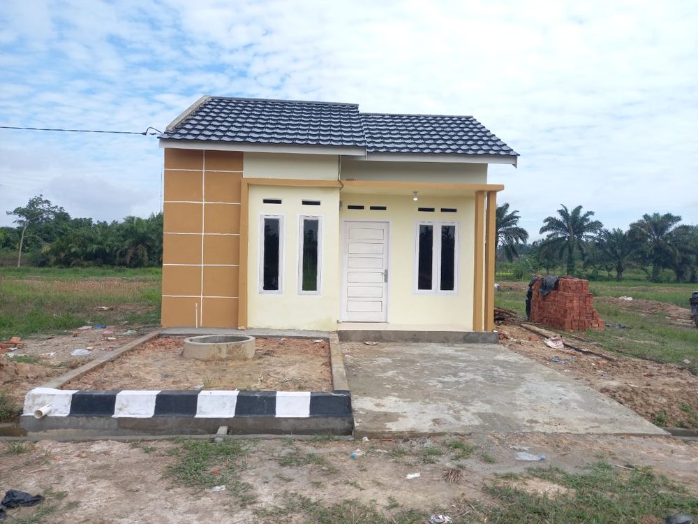 foto tampak rumah tipe 36 perumahan Bratanata residence 3 