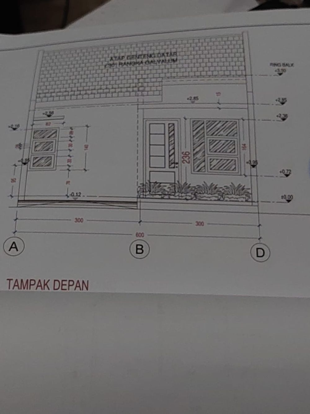 foto tampak rumah tipe 36/60 perumahan KARANGANYAR INDAH PERMAI
