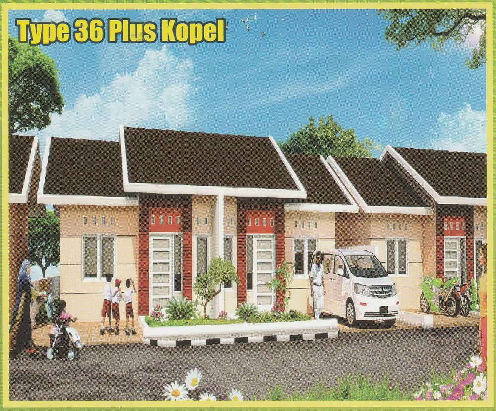 foto tampak rumah tipe 36 perumahan Grand Taman Permata Indah (Tahap 4)