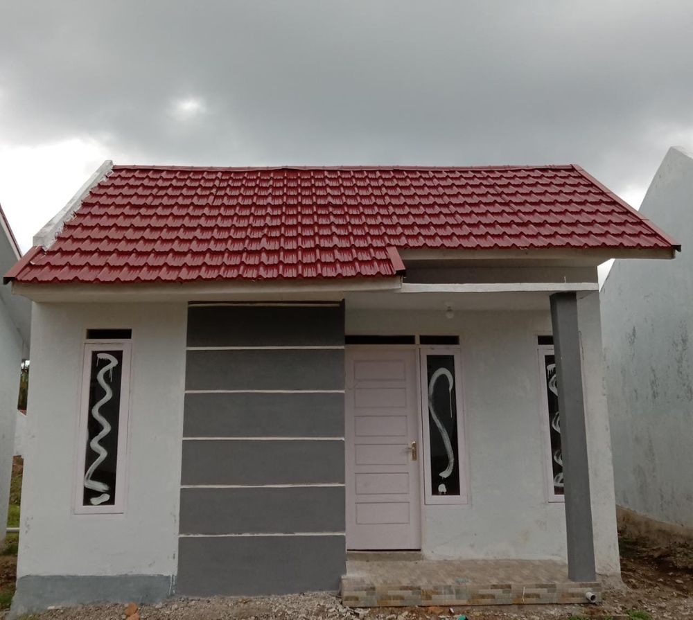foto tampak rumah tipe 36 perumahan Talago Green Asri