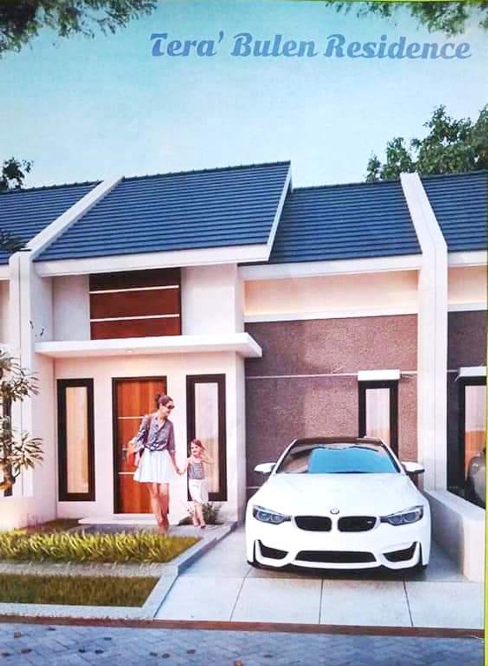 foto tampak rumah tipe 36/72 perumahan TERA' BULAN RESIDENCE
