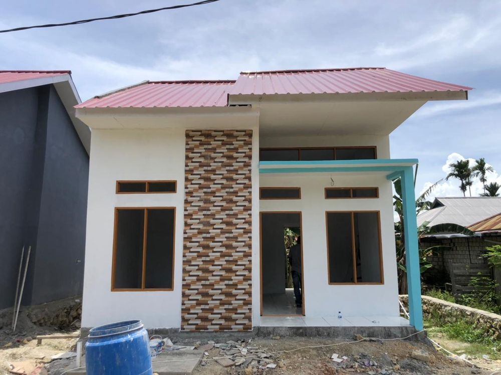 foto tampak rumah tipe 36 perumahan PURI INDAH KOYA