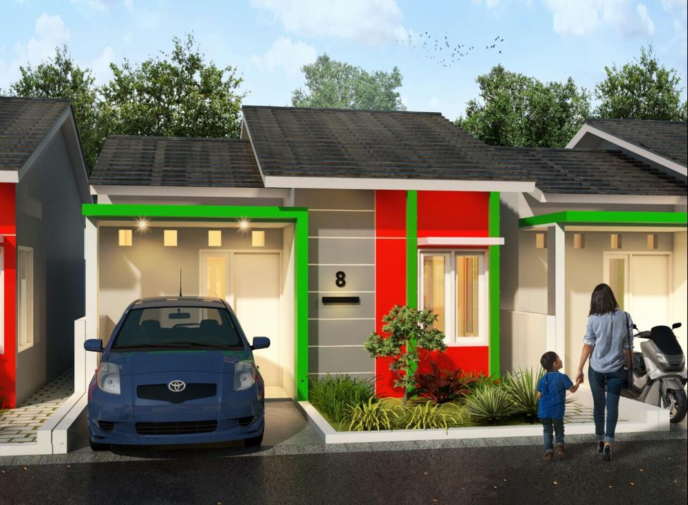 foto tampak rumah tipe Single perumahan KOBA GREEN RESIDENCE