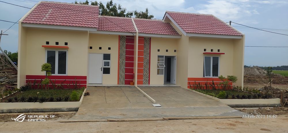 foto tampak rumah tipe 30 / 60 perumahan SUKADAMI RESIDENCE