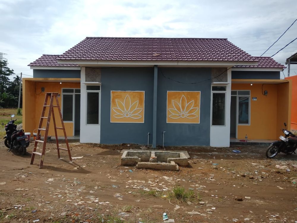foto tampak rumah tipe 29 perumahan Cluster  Taman Deli  Kencana
