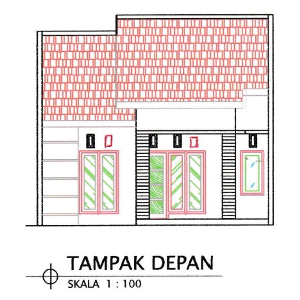 foto tampak rumah tipe RUMAH KOMERSIAL perumahan Permataasri