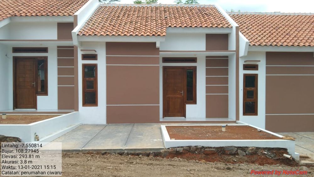 foto tampak rumah tipe 36/66 perumahan Ciwaru Asri Residence