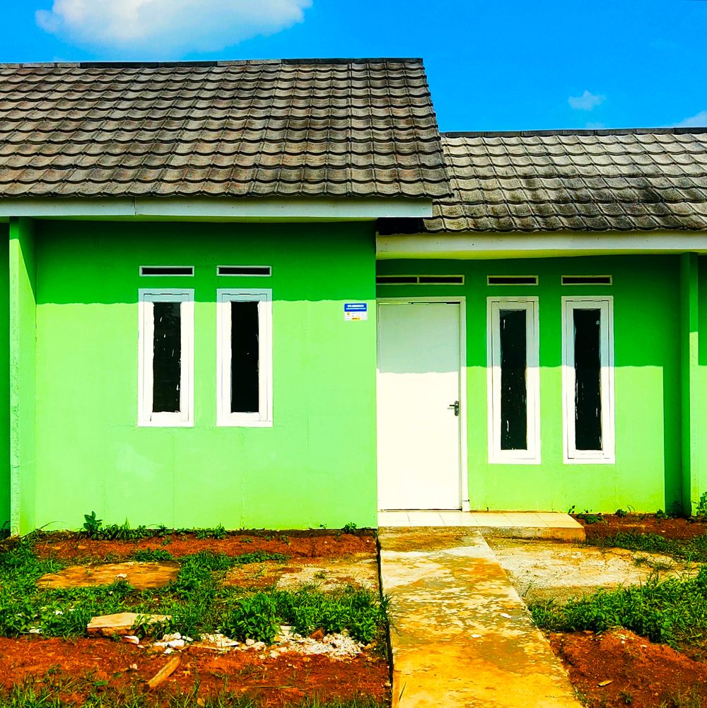 foto tampak rumah tipe 32/60 perumahan kota kahuripan purwakarta