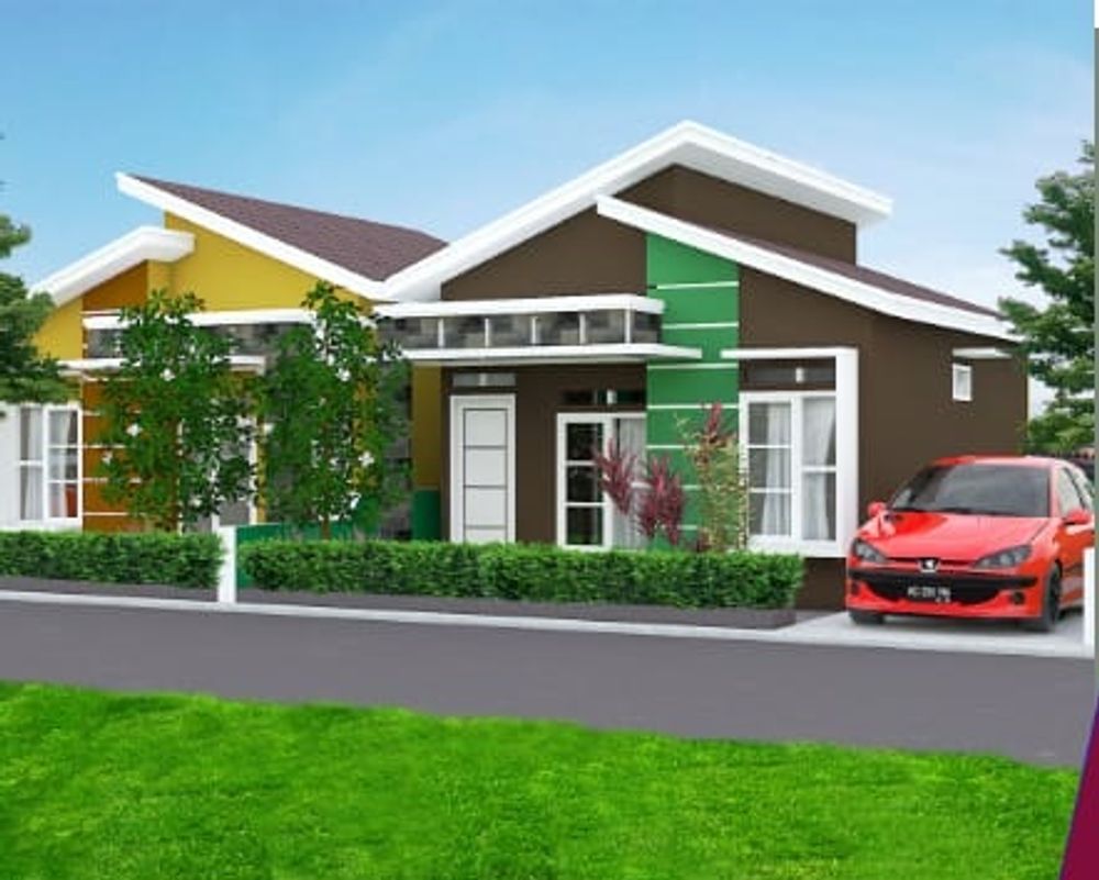 foto tampak rumah tipe LAVENDER perumahan Elya Residence