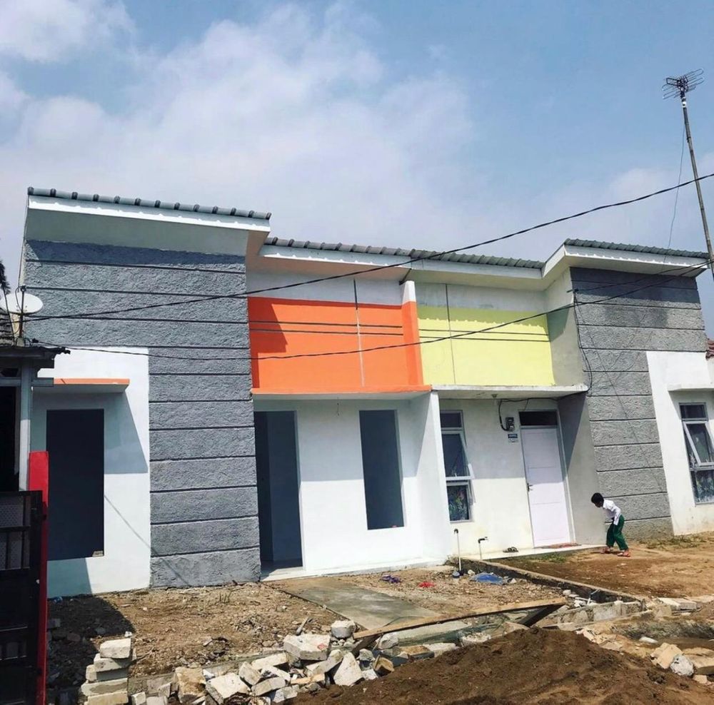 foto tampak rumah tipe 27 perumahan Puri iska residence