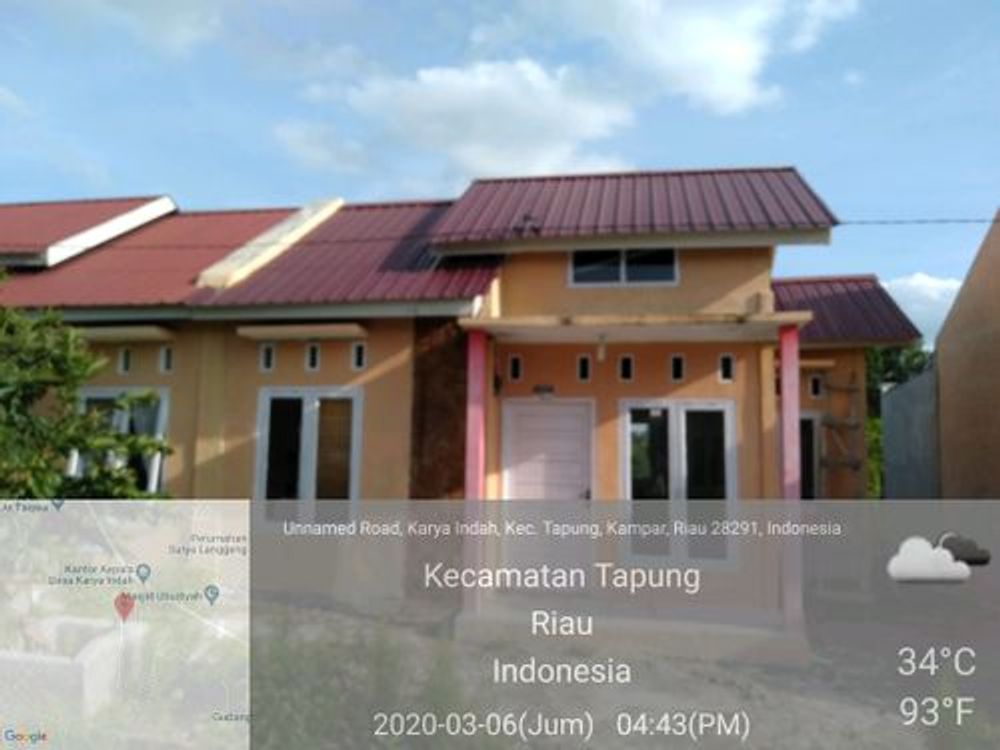 foto tampak rumah tipe 36 perumahan GRIYA ROSE INDAH