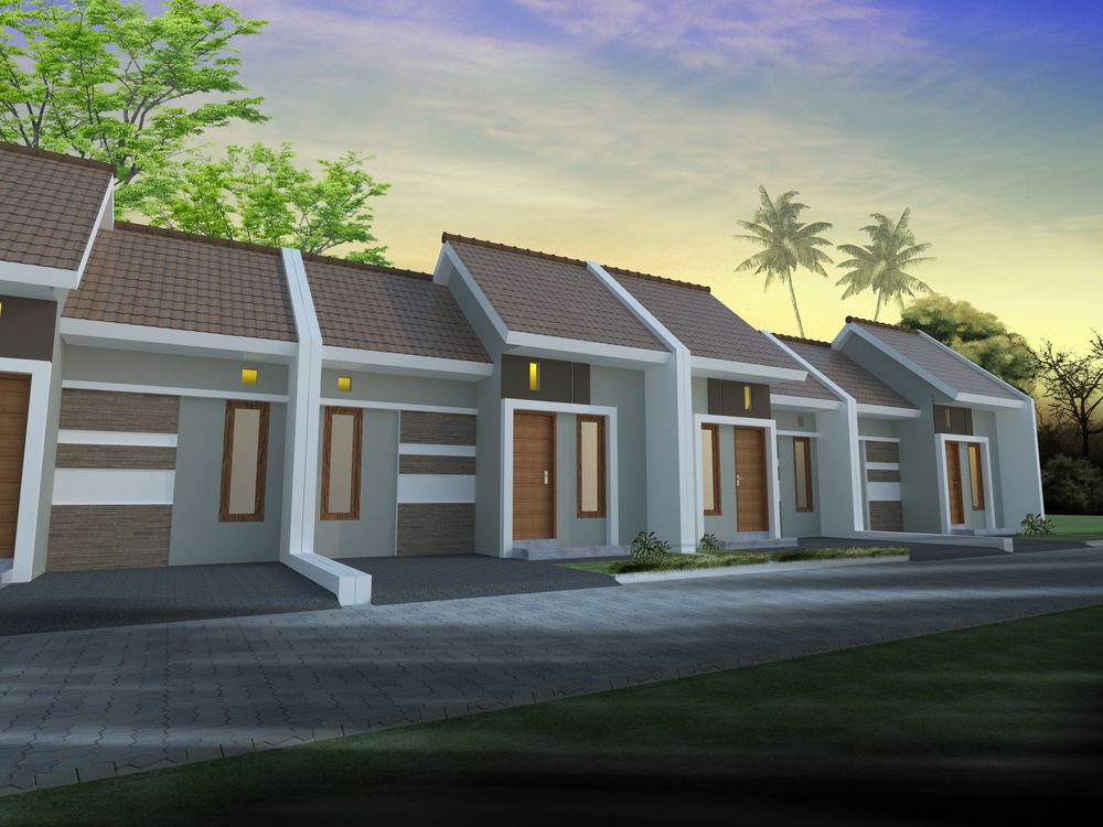 foto tampak rumah tipe 30 perumahan BORO ASRI