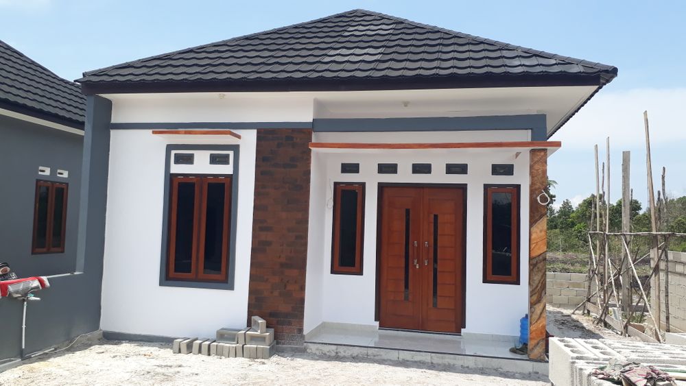 foto tampak rumah tipe 36 perumahan RASAU RESIDENCE