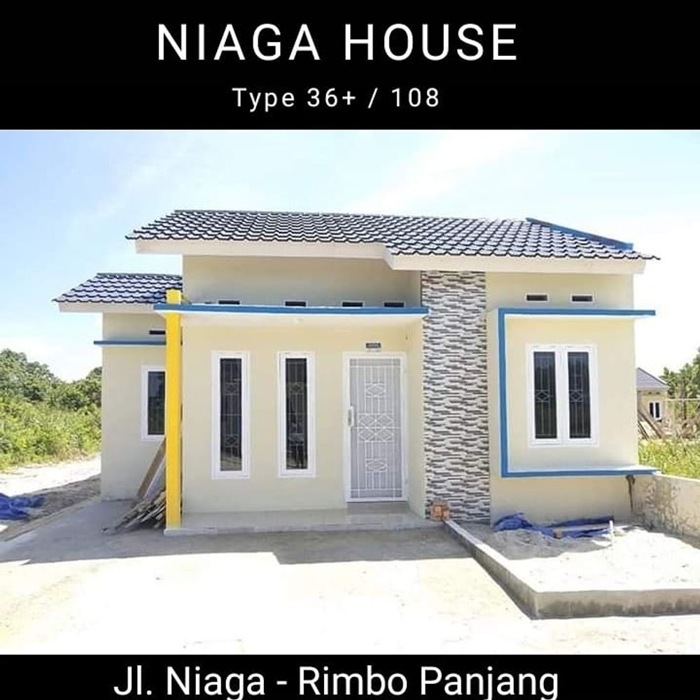 foto tampak rumah tipe 36 perumahan Niaga House