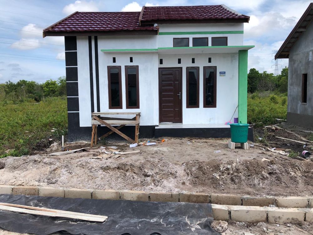 foto tampak rumah tipe 36 SUBSIDI perumahan PURI PERMADANI AGUNG