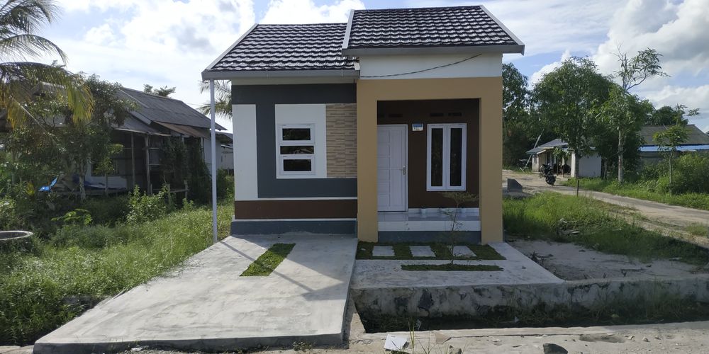 foto tampak rumah tipe Kamar Gandeng perumahan Sulung Griya Makmur Blok G