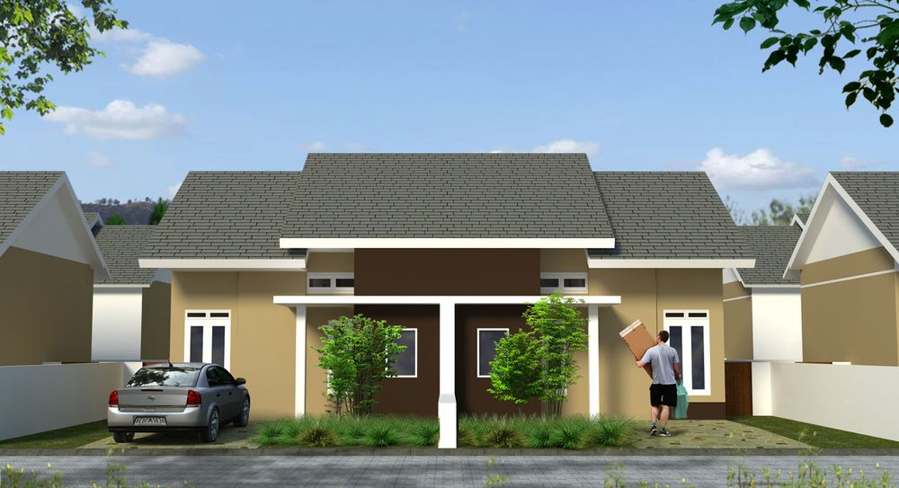 foto tampak rumah tipe 36 perumahan MULIA ASRI VILLAGE