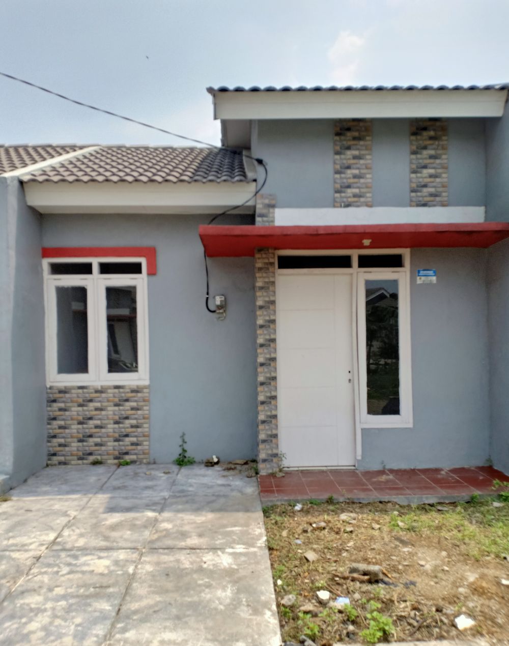foto tampak rumah tipe 29/60 perumahan Mutiara Sodong