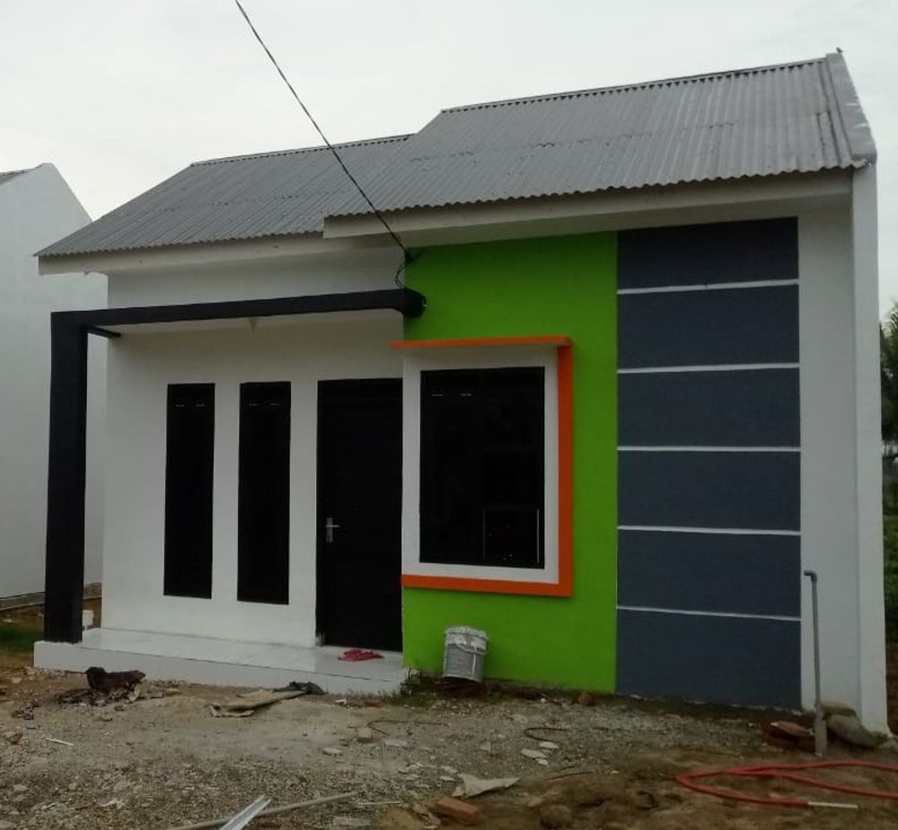 foto tampak rumah tipe 36 perumahan Griya Mahoni - Blang Krueng