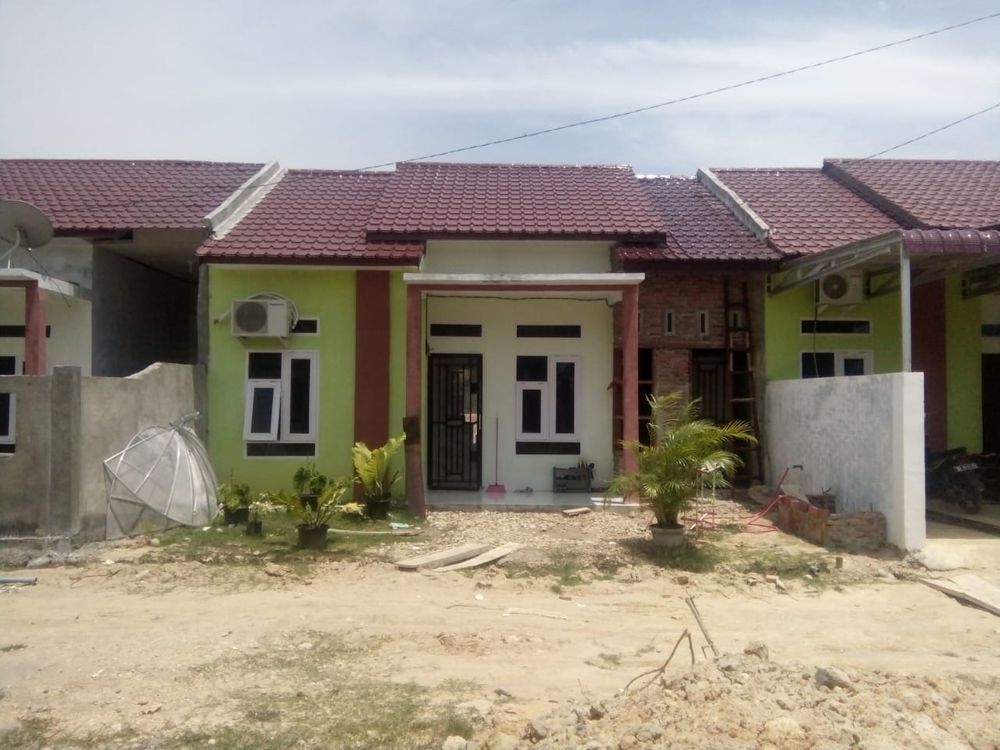 foto tampak rumah tipe 36/120 perumahan Bumi Peudawa damai
