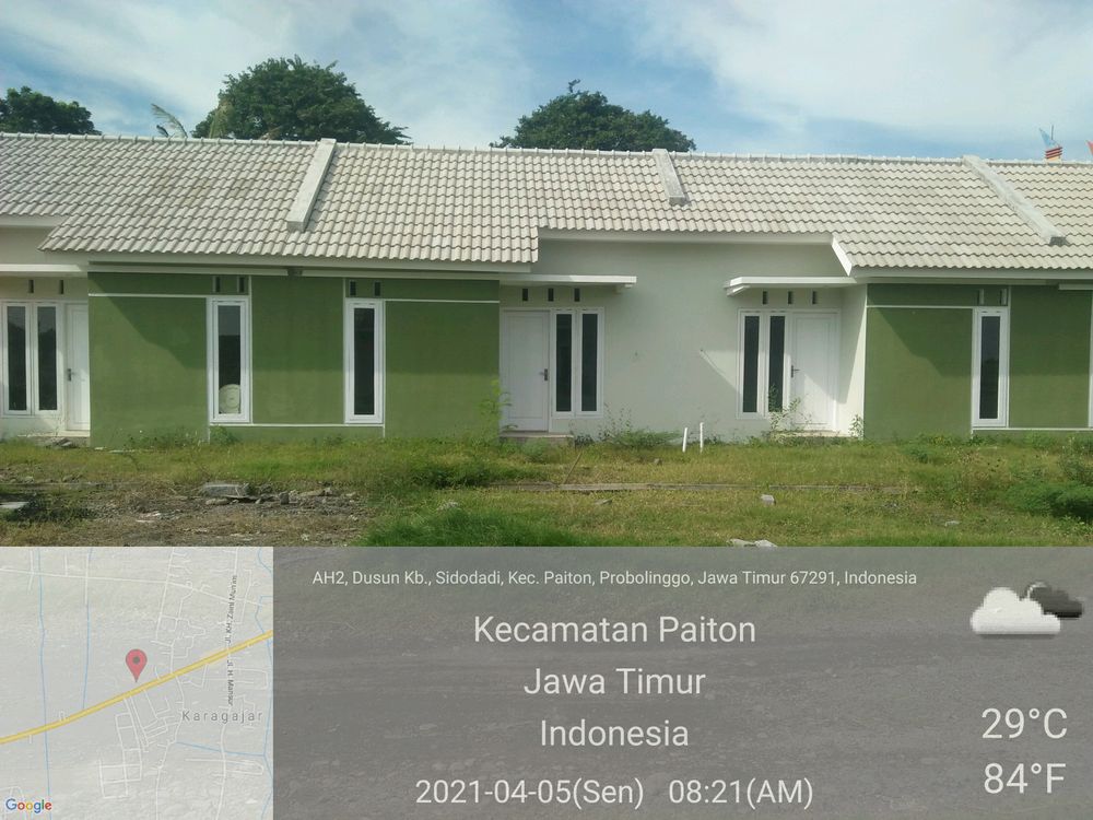 foto tampak rumah tipe 30 perumahan TANJUNG MARINA