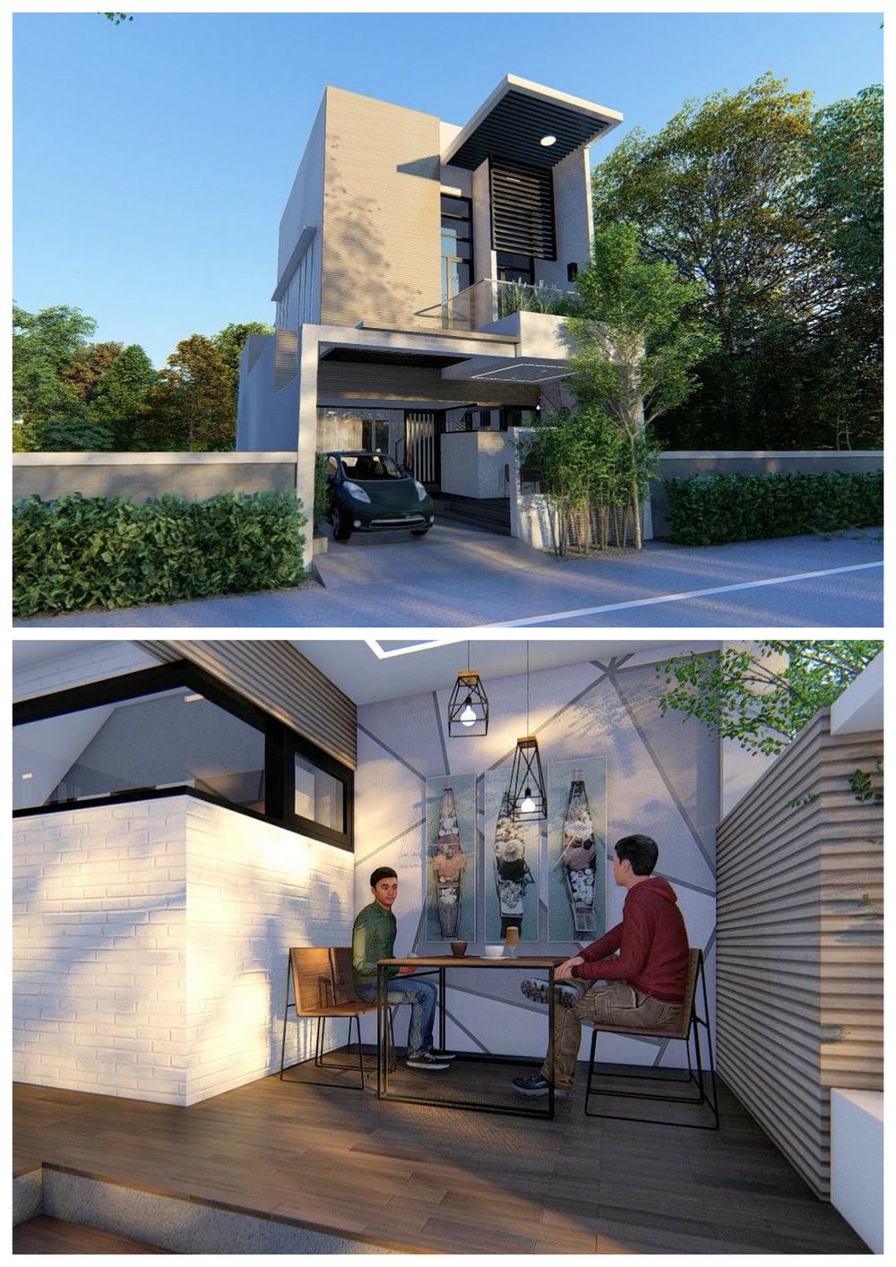 foto tampak rumah tipe PREMIUM perumahan GAZA RESIDENCE