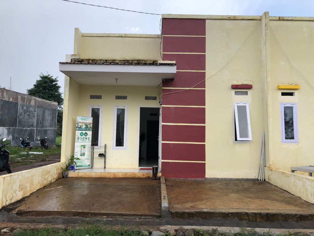 foto tampak rumah tipe 36/72 perumahan Je'nemadinging Regency