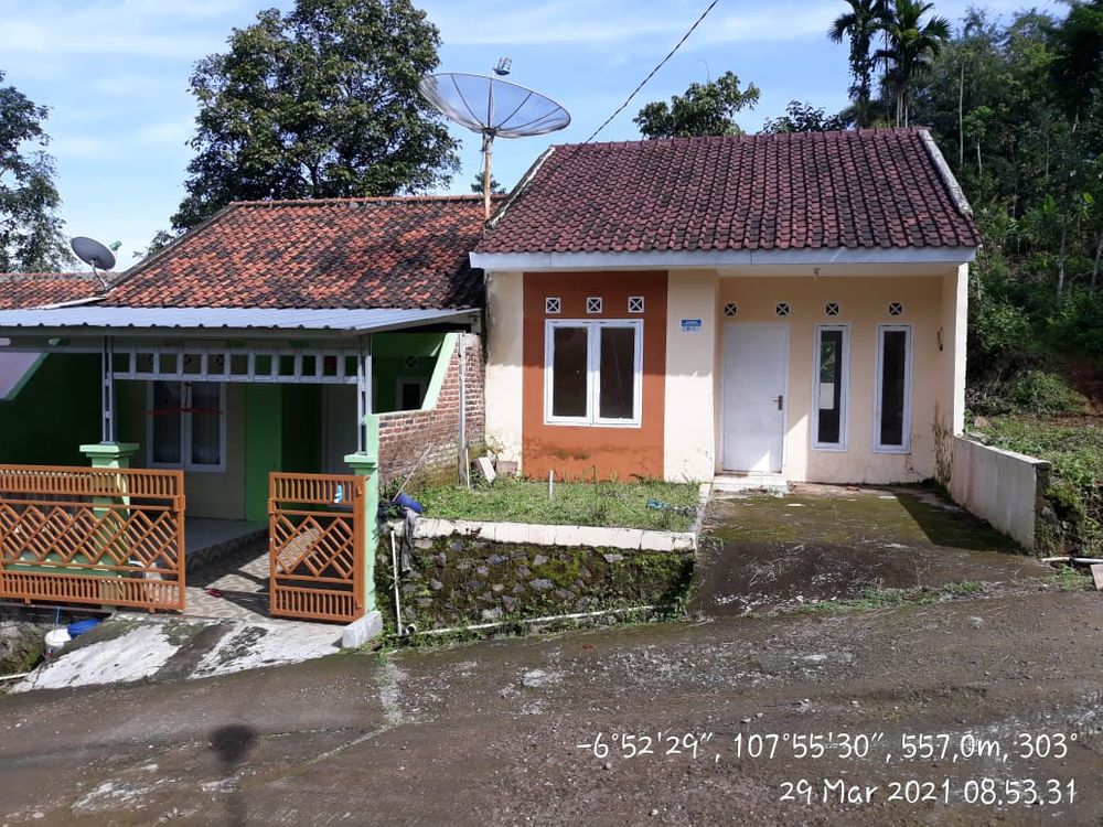 foto tampak rumah tipe subsidi perumahan CIPAMEUNGPEUK GREEN RESIDENCE