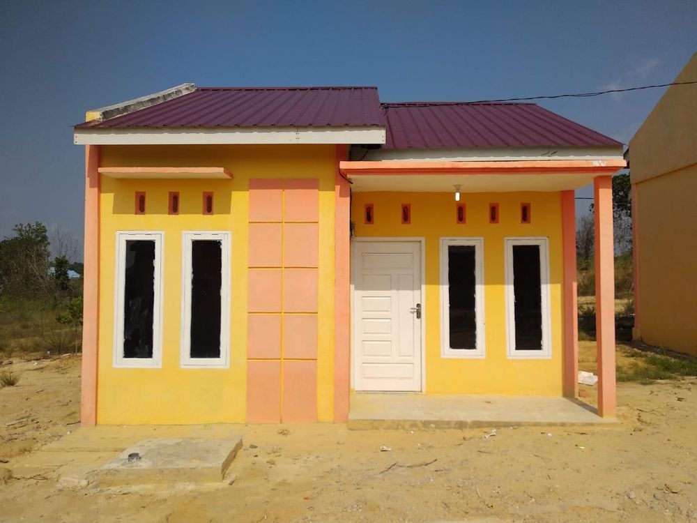 foto tampak rumah tipe 36/105 perumahan Perumahan Kopkar PT.IKPP