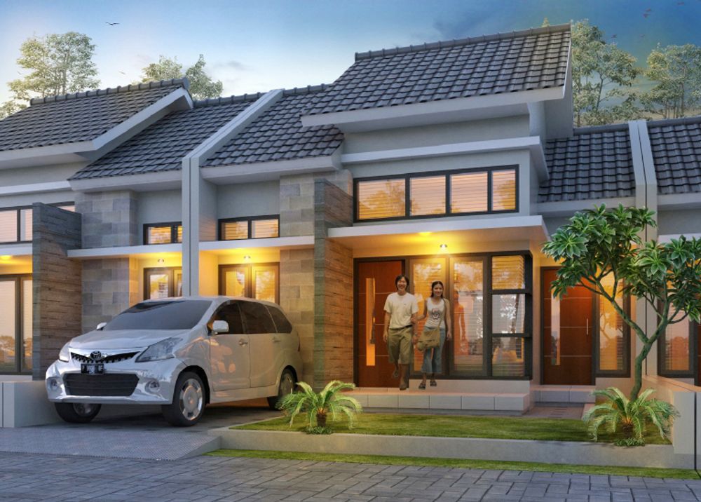 foto tampak rumah tipe 45/96 perumahan NEW KALISAT RESIDENCE