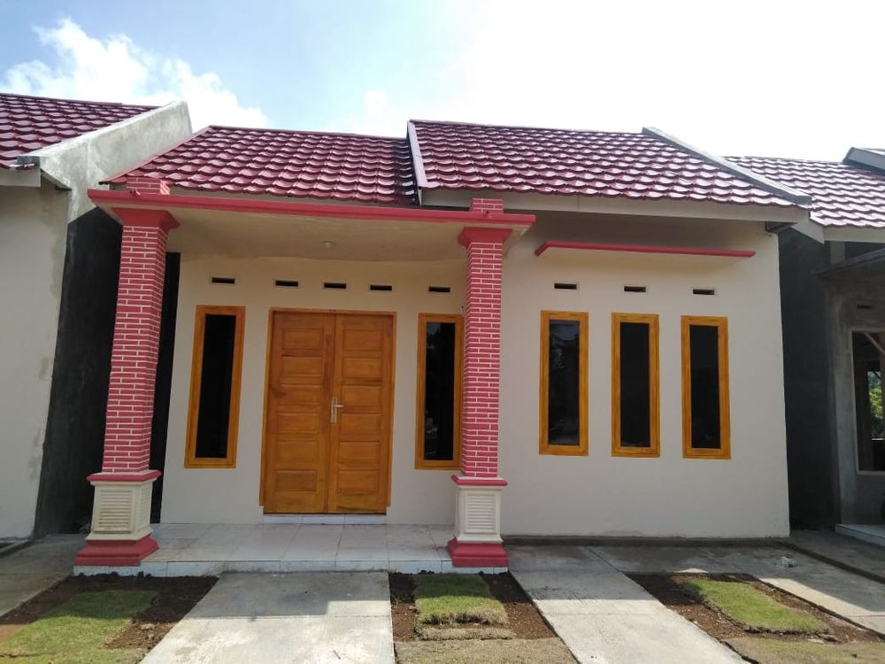 foto tampak rumah tipe 36 perumahan Sparco Indah Pratama Banda Kundu tahap II