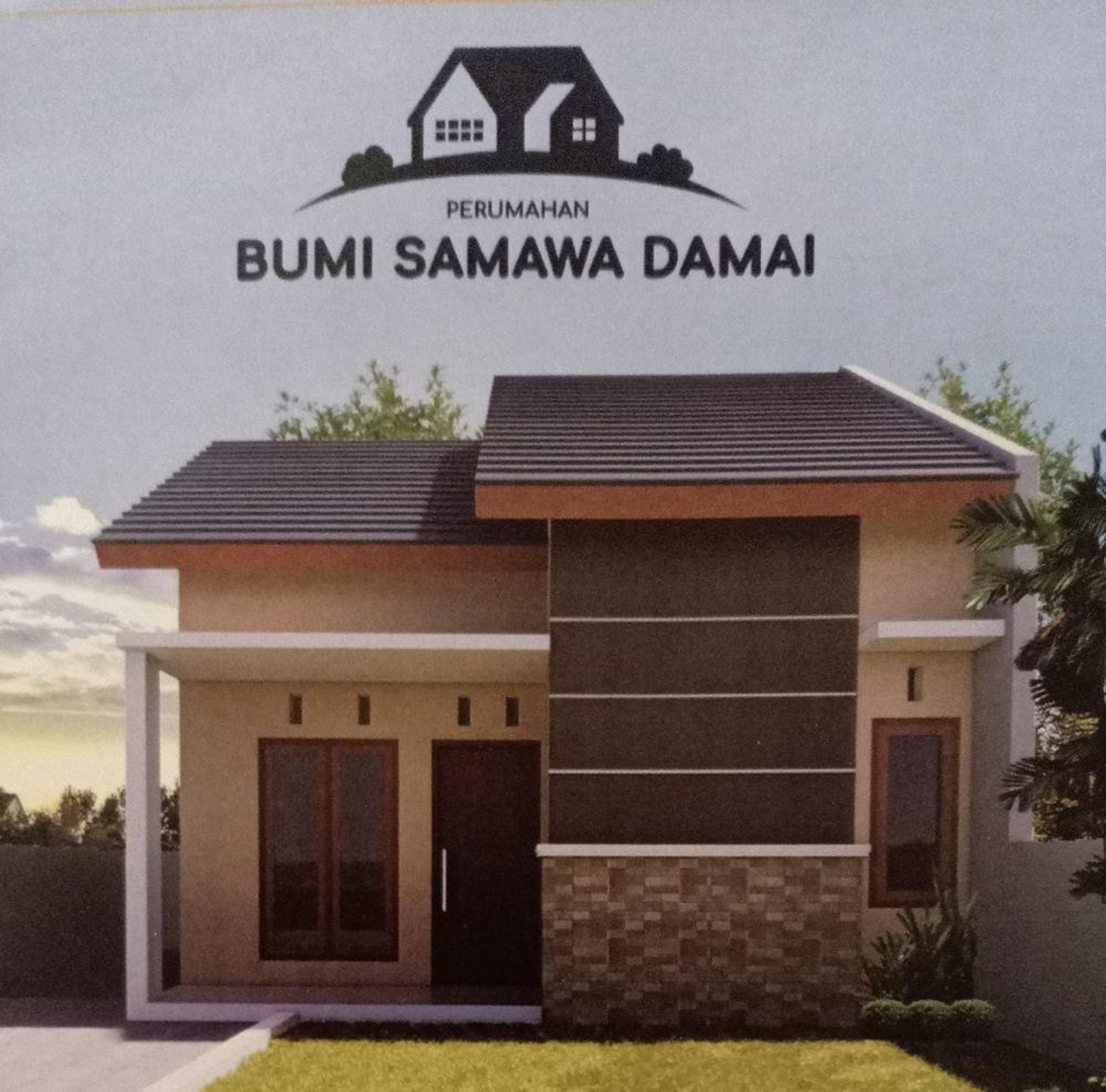 foto tampak rumah tipe 33/100 perumahan BUMI SAMAWA DAMAI