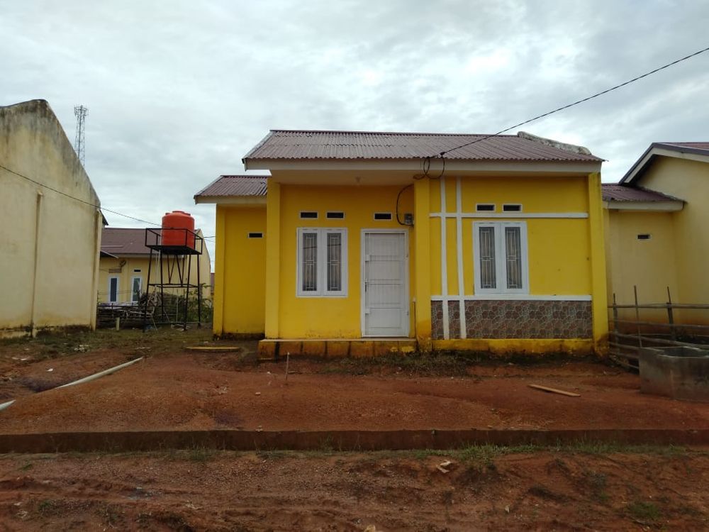 foto tampak rumah tipe 36 perumahan Tanjung terdana rizki residence