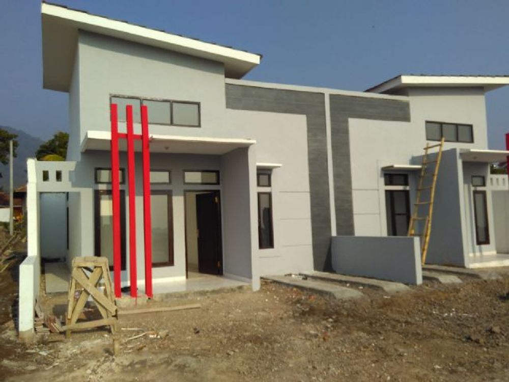 foto tampak rumah tipe 45 perumahan Citra manggala estate