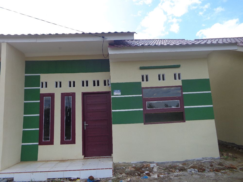 foto tampak rumah tipe 36/91 perumahan Taman Sekata Indah