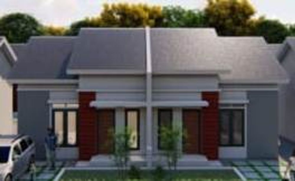 foto tampak rumah tipe 36/150 perumahan SM Residence