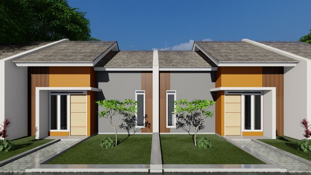 foto tampak rumah tipe 30/60 perumahan ASIK RESIDENCE