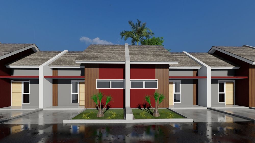 foto tampak rumah tipe 36/66 perumahan ASIK RESIDENCE