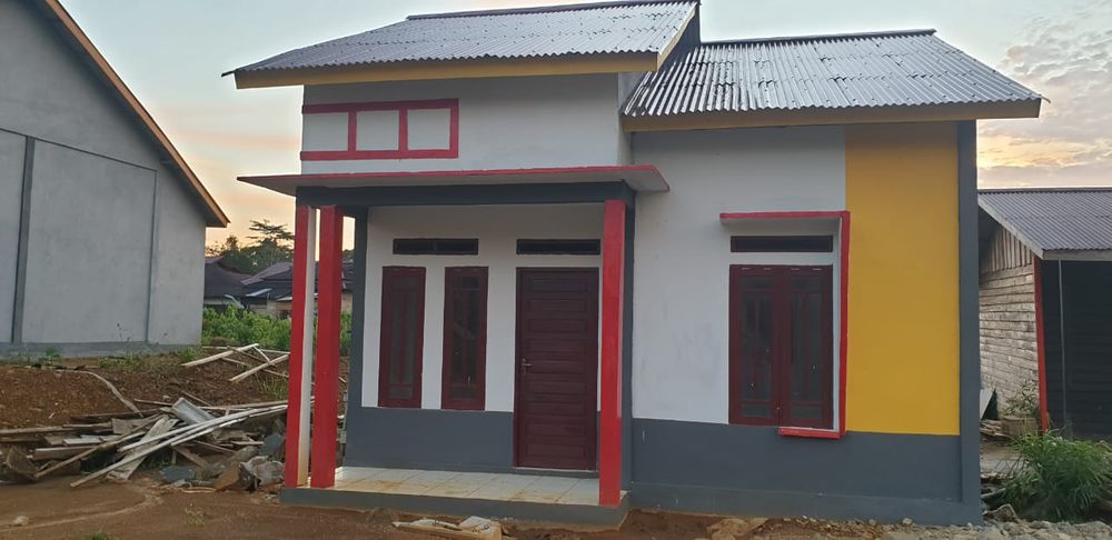 foto tampak rumah tipe 36 perumahan Green permata 2