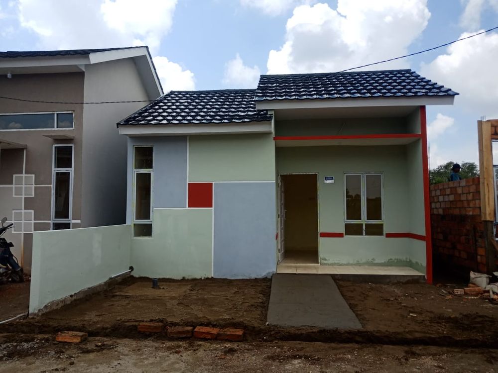 foto tampak rumah tipe 36 perumahan Berlian Melaburi Residence