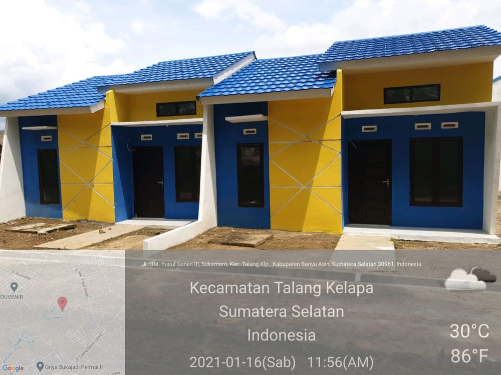 foto tampak rumah tipe 36/84 perumahan Amilia Permata Sukajadi
