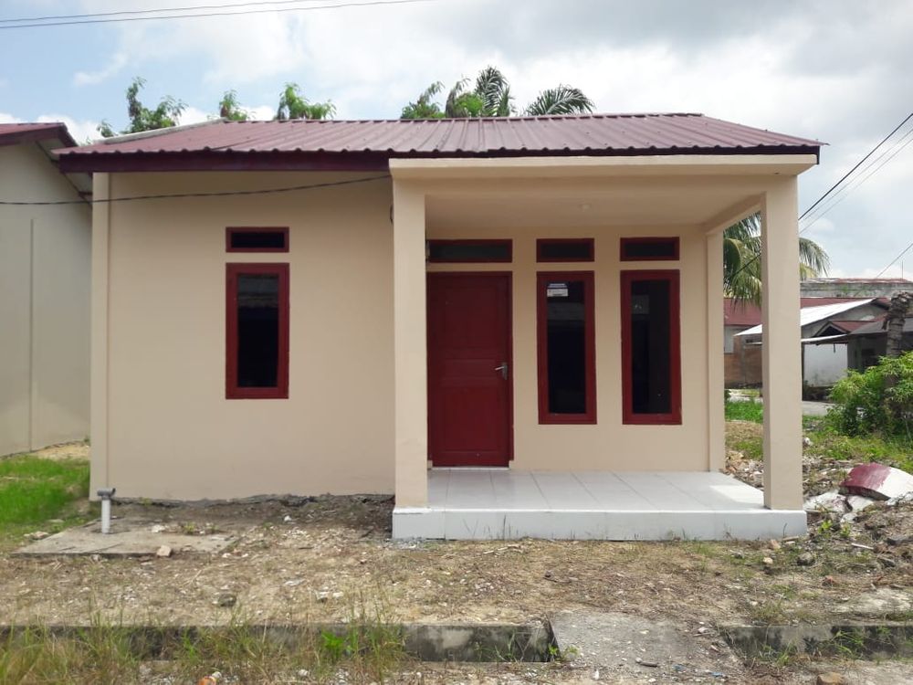 foto tampak rumah tipe RSH TAPAK 36 / 108 perumahan GADING MARPOYAN