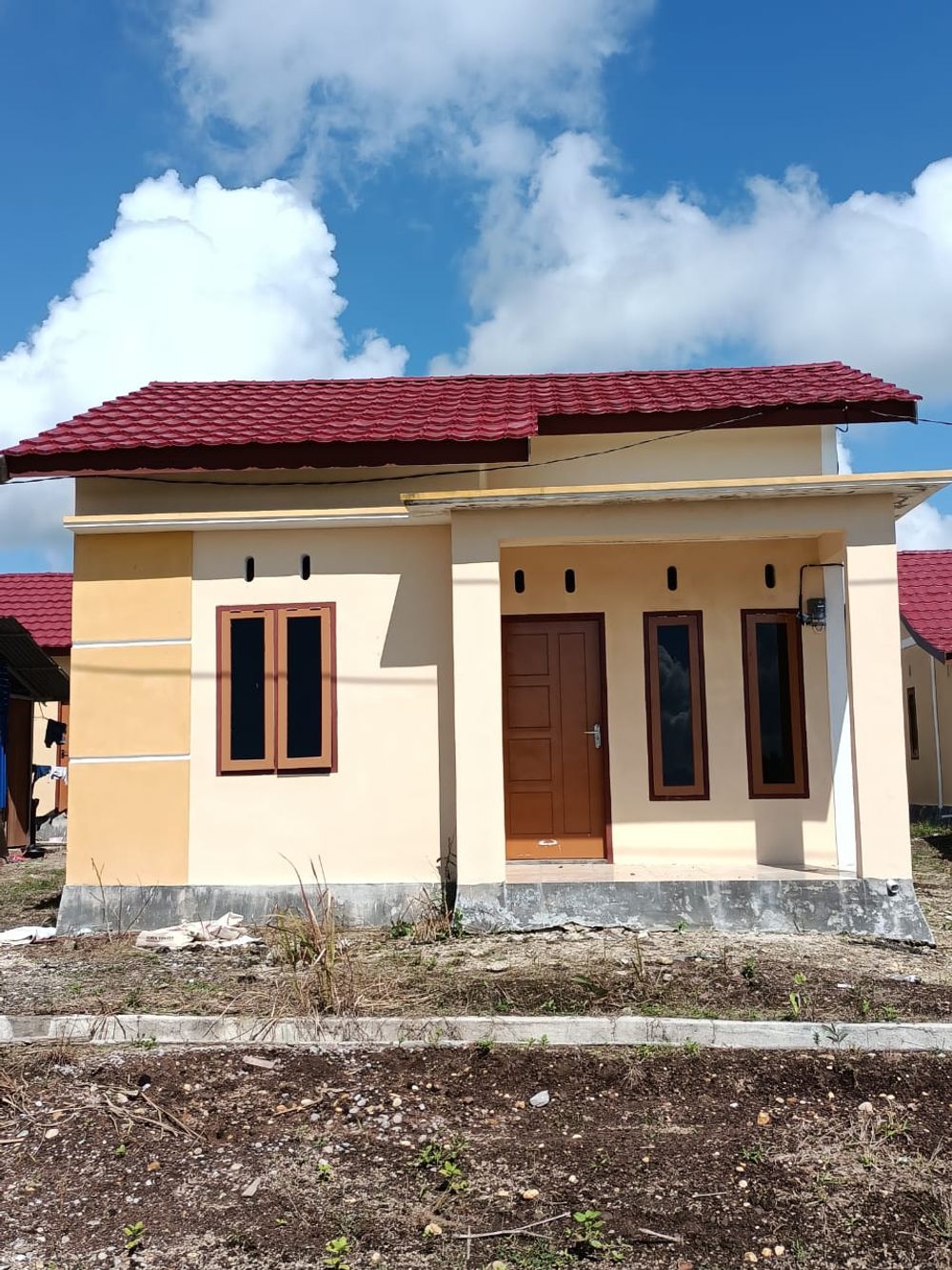 foto tampak rumah tipe 36 perumahan NUNUKAN CITRA CEMERLANG